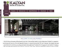 Tablet Screenshot of kalyanmarble.com